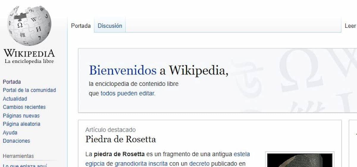 Web app de Wikipedia