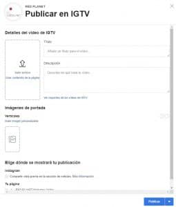 Publicar en IGTV desde Facebook Publicar en IGTV desde Facebook